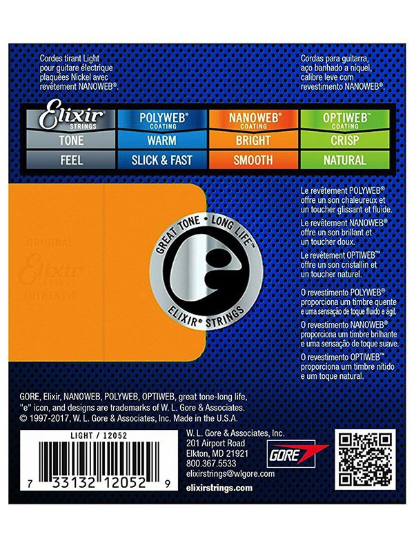 Elixir Electric Nickel Plated Steel With Nanoweb Coating 10-46 - Image 2
