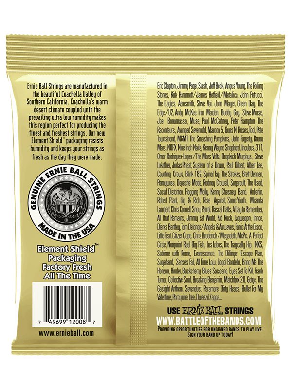 Ernie Ball Earthwood Rock And Blues W/Plain G 80/20 Bronze Acoustic Guitar Strings 10-52 Gauge - Image 2