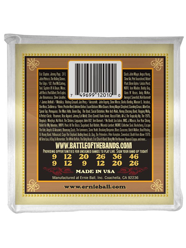 Ernie Ball Earthwood Light 12-String 80/20 Bronze Acoustic Guitar Strings 9-46 Gauge - Image 2
