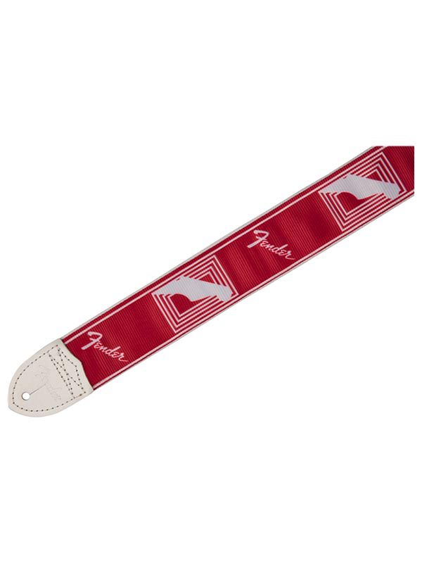 Fender 2" Custom Color Monogrammed Strap Candy Apple Red - Image 2