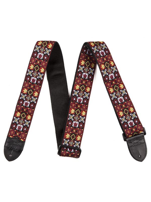 Fender Festival Hootenanny Red and Black Strap