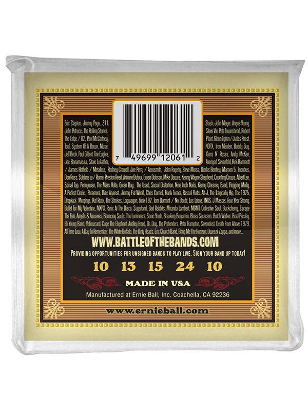Ernie Ball Earthwood 5-String Banjo Frailing Loop End 80/20 Bronze Strings - 10-24 Gauge - Image 2