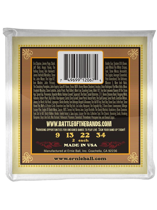 Ernie Ball Earthwood Mandolin Light loop End 80/20 Bronze Acoustic Strings - 9-34 Gauge - Image 2