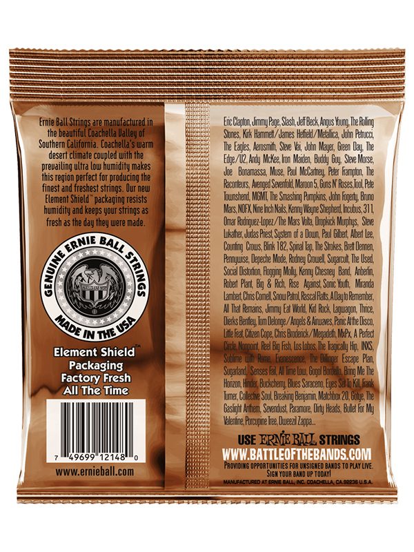 Ernie Ball Earthwood Light Phosphor Bronze Acoustic Guitar Strings 11-52 Gauge - Image 2