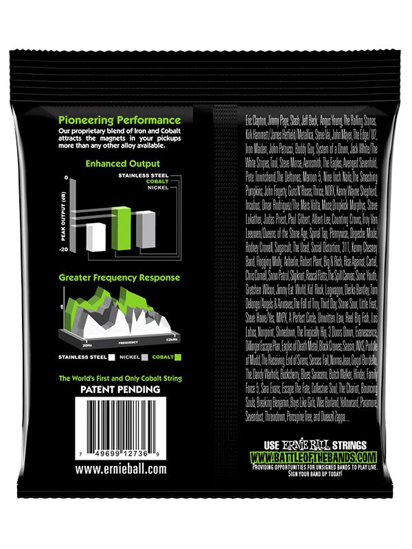 Ernie Ball Bass 5 Slinky Cobalt Electric Bass Strings - 45-130 Gauge - Image 2