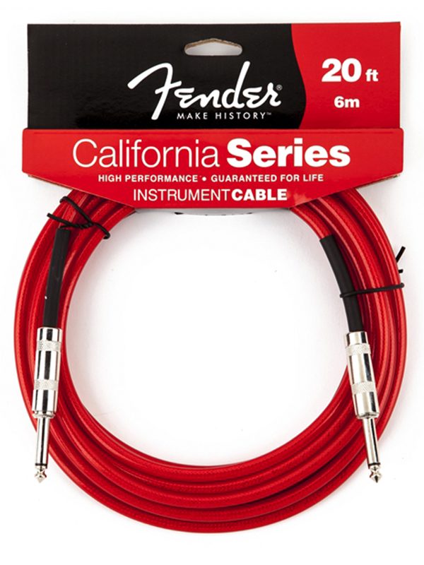 Fender California Instrument 6m Cable Candy Apple Red