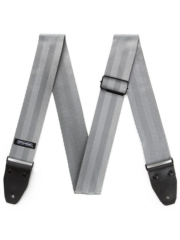 Dunlop Deluxe Seatbelt Strap Grey