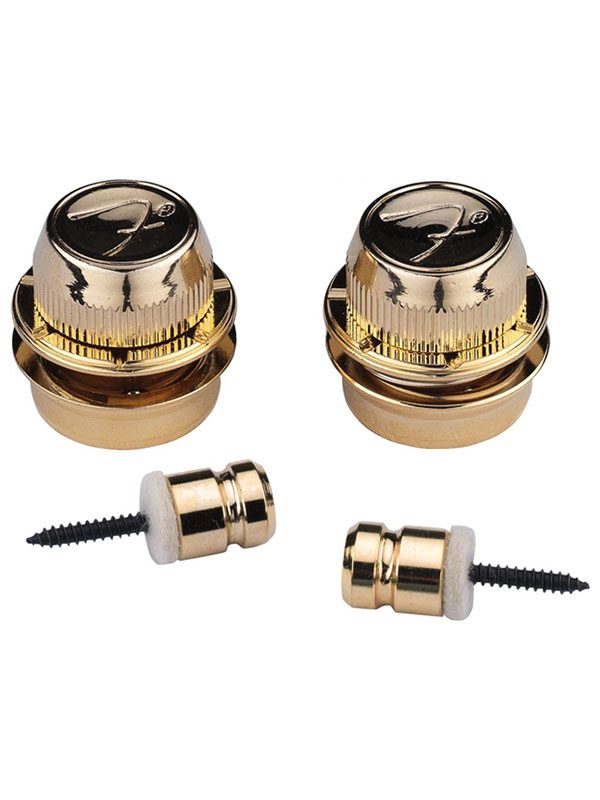 Fender F Strap Locks Gold