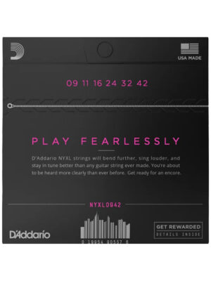 D'Addario NYXL0942 Nickel Wound Super Light 09-42