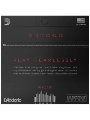 D'Addario NYXL1052 Nickel Wound Electric Guitar Strings Light Top / Heavy Bottom