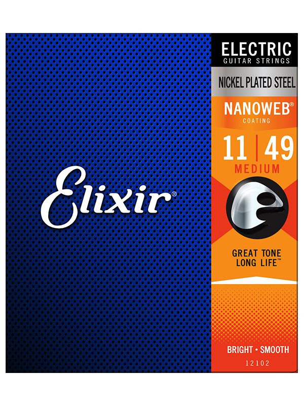 Elixir Electric Nickel Plated Steel With Nanoweb Coating 11-49