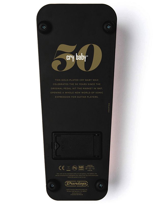 Dunlop 50TH Anniversary Gold Cry Baby Wah - Image 4