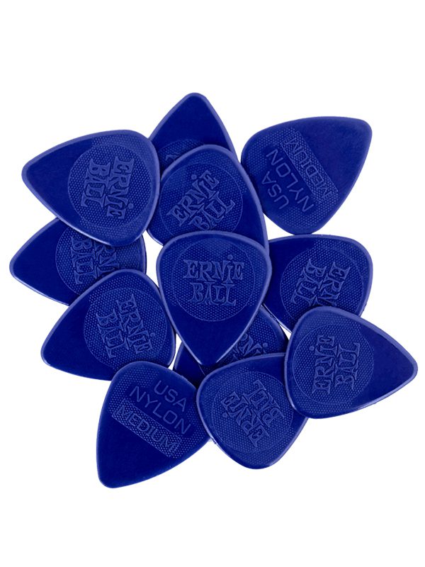 Ernie ball Medium Injection Molded Nylon Picks 0.72MM Bag Of 12 - Image 2