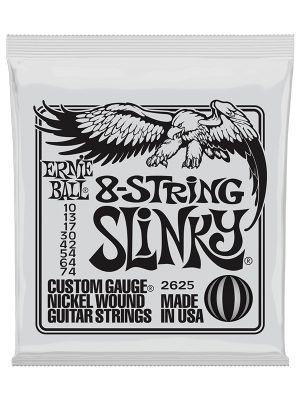 Ernie Ball Slinky 8-String Nickel wound Electric Guitar Strings 10-74 Gauge