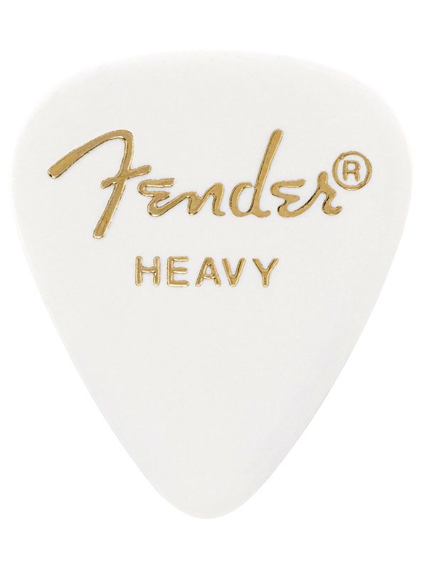 Fender 351 Shape Premium Picks Heavy White -12 Count Pack