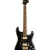 Fender Limited Edition Mahogany Blacktop Stratocaster Black w/ Gold