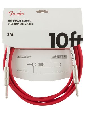 Fender Original Series Instrument Cables Fiesta Red 10 Ft