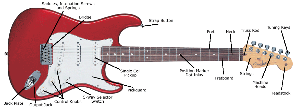 ساختار گیتار الکتریک