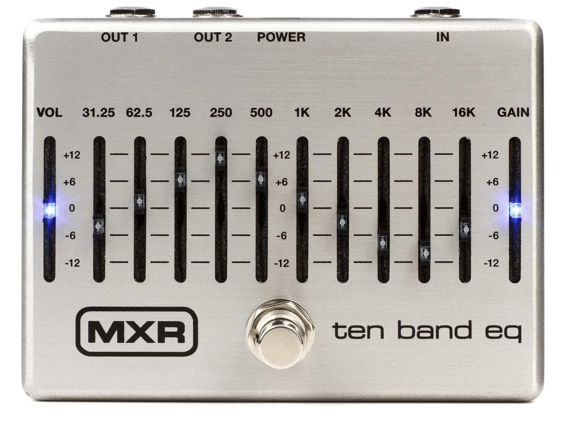 پدال‌های EQ ده-باند مثل MXR Ten Band EQ که تعداد زیادی باند و کنترل را در اختیار کاربر می‌گذارد.
