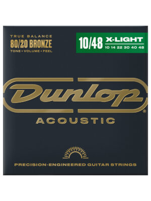 Dunlop 80/20 Bronze Acoustic Guitar Strings 10-48