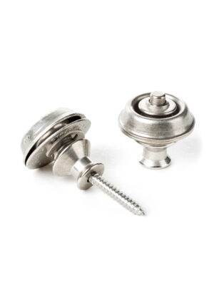 Dunlop Straplok Strap Retainers Dual Design Vintage Nickel