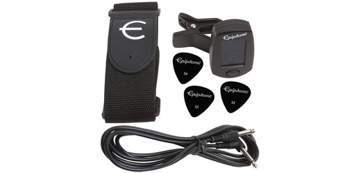 Epiphone Les Paul Player Pack Ebony Accessories