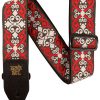 Ernie Ball Red Trellis Jacquard Guitar Strap