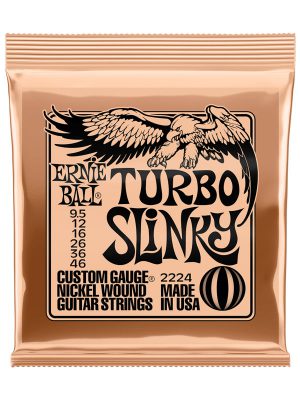 Ernie Ball Turbo Slinky Nickel Wound Electric Guitar Strings 9.5-46 Gauge