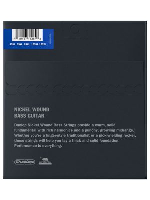 Dunlop Nickel Wound Extra Long Scale Bass Strings 45-125 | 5-String