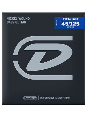 Dunlop Nickel Wound Extra Long Scale Bass Strings 45-125 | 5-String