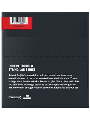 Dunlop String Lab Series Robert Trujillo Stainless Steel Tapered Bass Strings 45-105