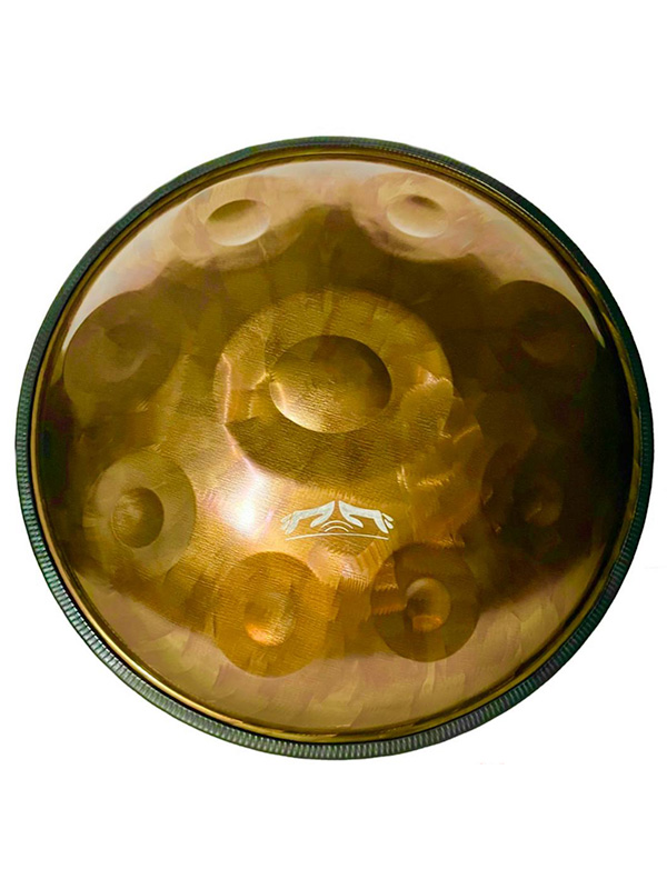 Pin Drum Stainless Steel Handpan 9-tone D-Kurd Gold