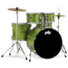 PDP Center Stage 5-piece Complete Drum Set with Cymbals Emerald Sparkle