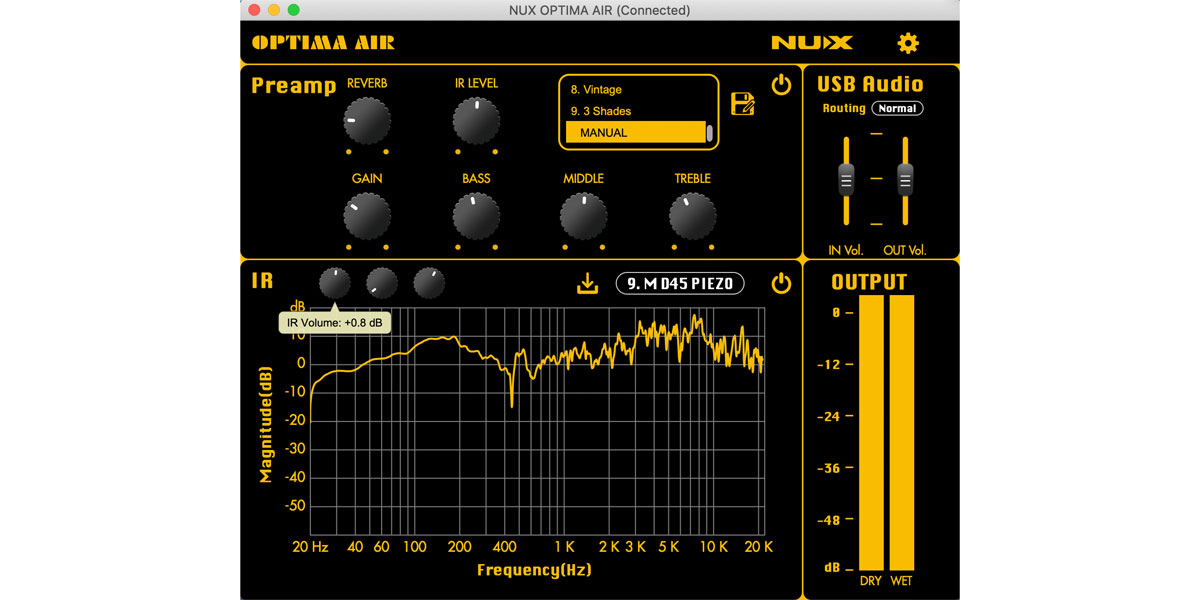 افکت شبیه ساز NUX NAI-5 Optima Air Guitar Simulator