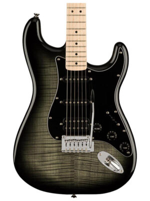 Squier Affinity Series Stratocaster FMT HSS Black Pickguard Black Burst