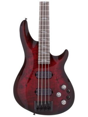 Schecter Omen Elite-4 Bass Guitar Black Cherry Burst