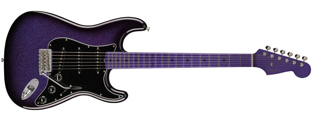 Masterbuilt Custom Purple Sparkle Stratocaster ساخت Dennis Galuszka