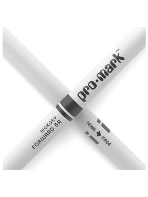 ProMark Classic Forward 5A Painted Hickory Wood Tip Drumsticks White