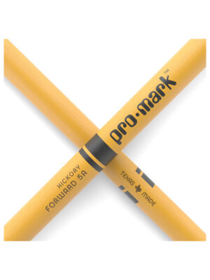 ProMark Classic Forward 5A Painted Hickory Wood Tip Drumsticks Yellow