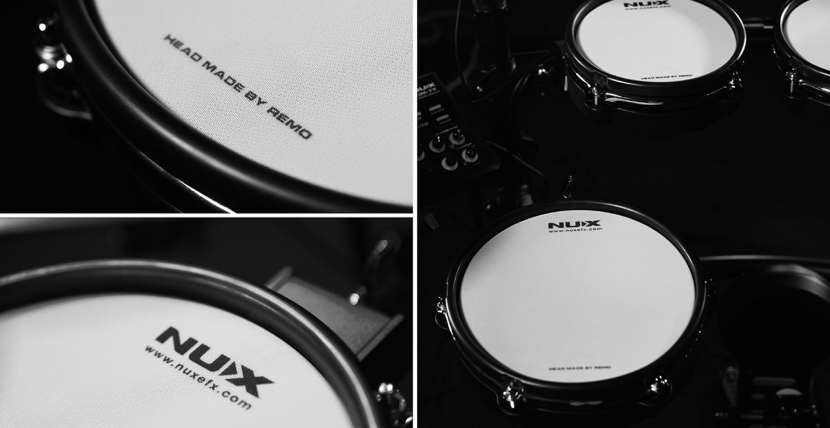 NUX DM-7X Electronic Drum Set with Remo Mesh Heads