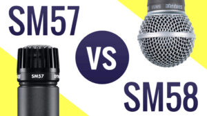 مقایسه میکروفون شور SM57 و SM58