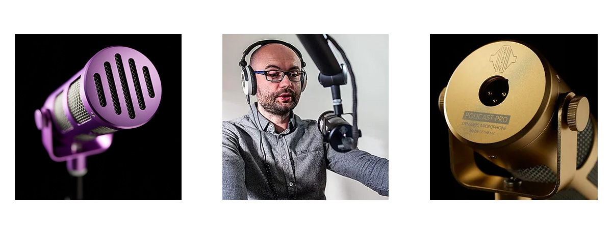 Sontronics Podcast Pro Dynamic Microphone Grey