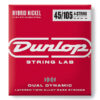 سیم گیتار بیس Dunlop Dual Dynamic Layered Twin Alloy Hybrid Wound Nickel Bass Strings 45-105