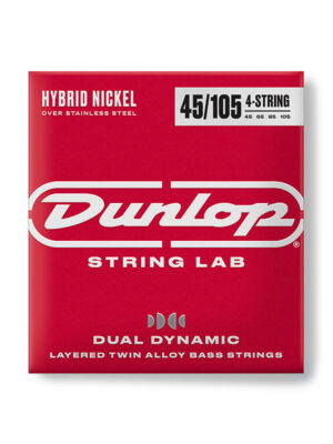 سیم گیتار بیس Dunlop Dual Dynamic Layered Twin Alloy Hybrid Wound Nickel Bass Strings 45-105