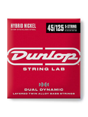 سیم گیتار بیس Dunlop Dual Dynamic Layered Twin Alloy Hybrid Wound Nickel Bass Strings 45-125