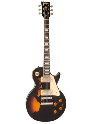 Vintage V100 ICON Distressed Black Over Sunburst