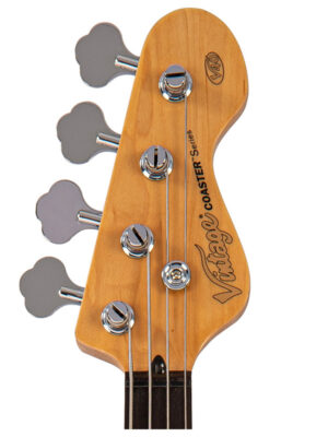 Vintage V40 Coaster Series Bass Guitar Vintage White