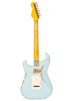 Vintage V6H ICON HSS Ultra-Gloss Distressed Laguna Blue