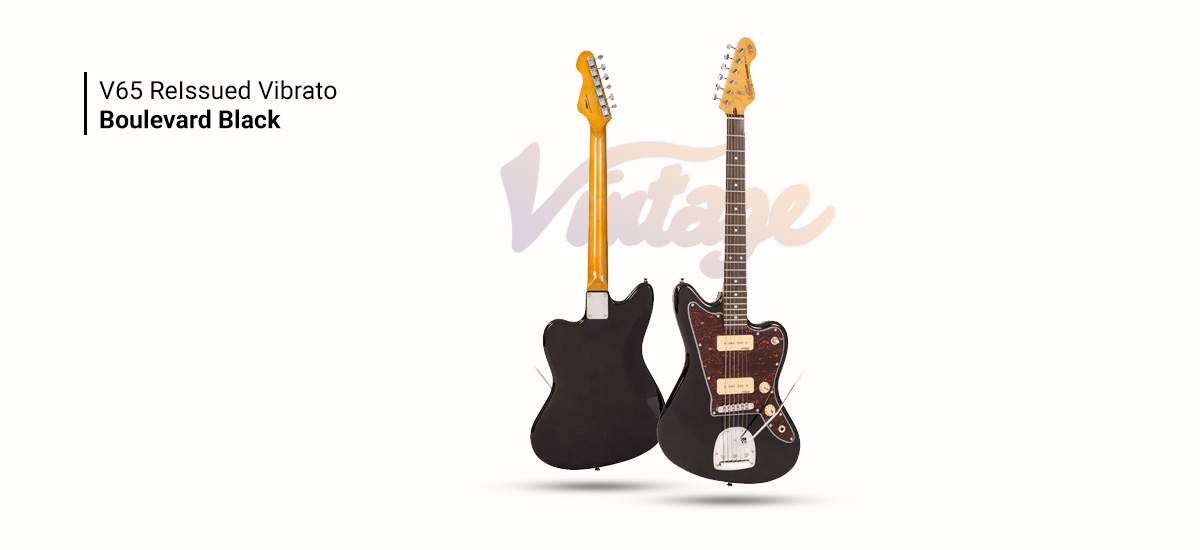 Vintage V65 ReIssued Vibrato Boulevard Black