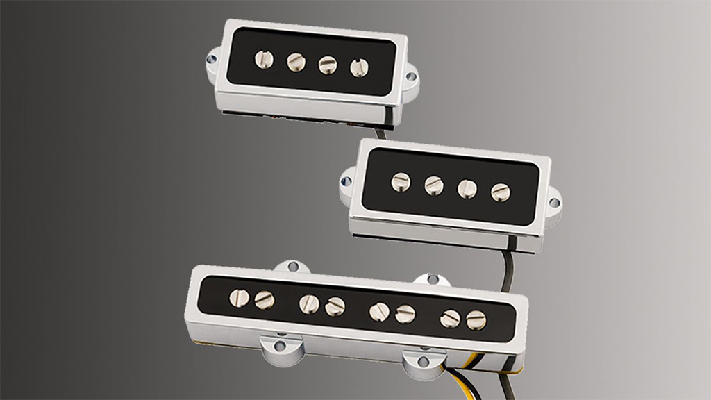 پیکاپ گیتار بیس Fender Chrome Cobalt PJ Bass Pickup Set
